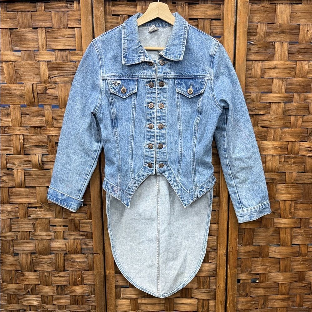Unique Vintage Women's Blue Denim Jacket